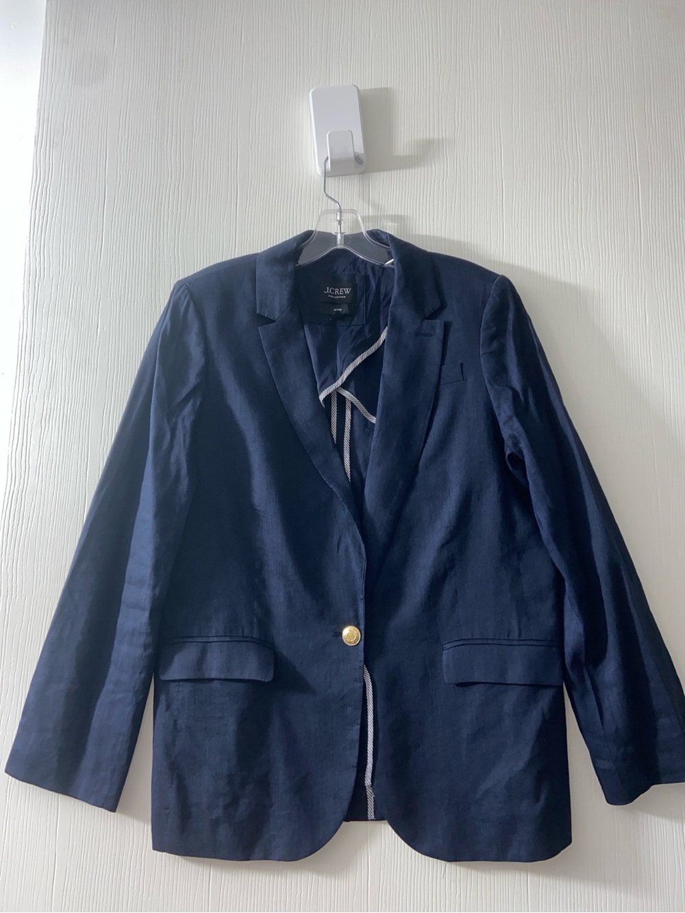 J.Crew Collection Alfie Navy Blazer – Women’s Size 10 – Italian Fabric
